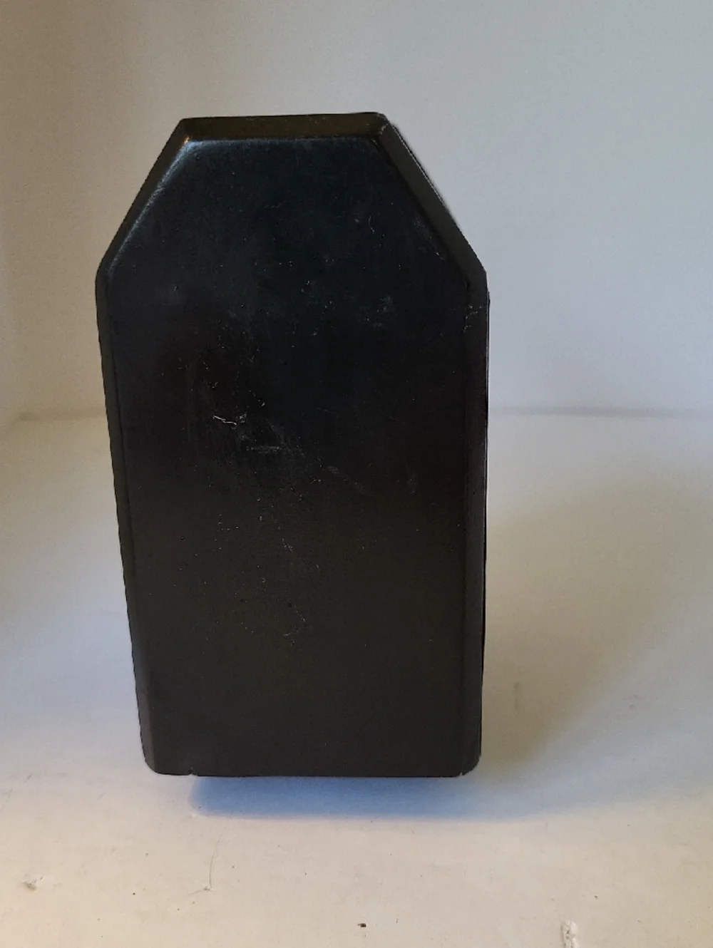 Black Wooden Desk Caddy with Ukranian Folk Design
